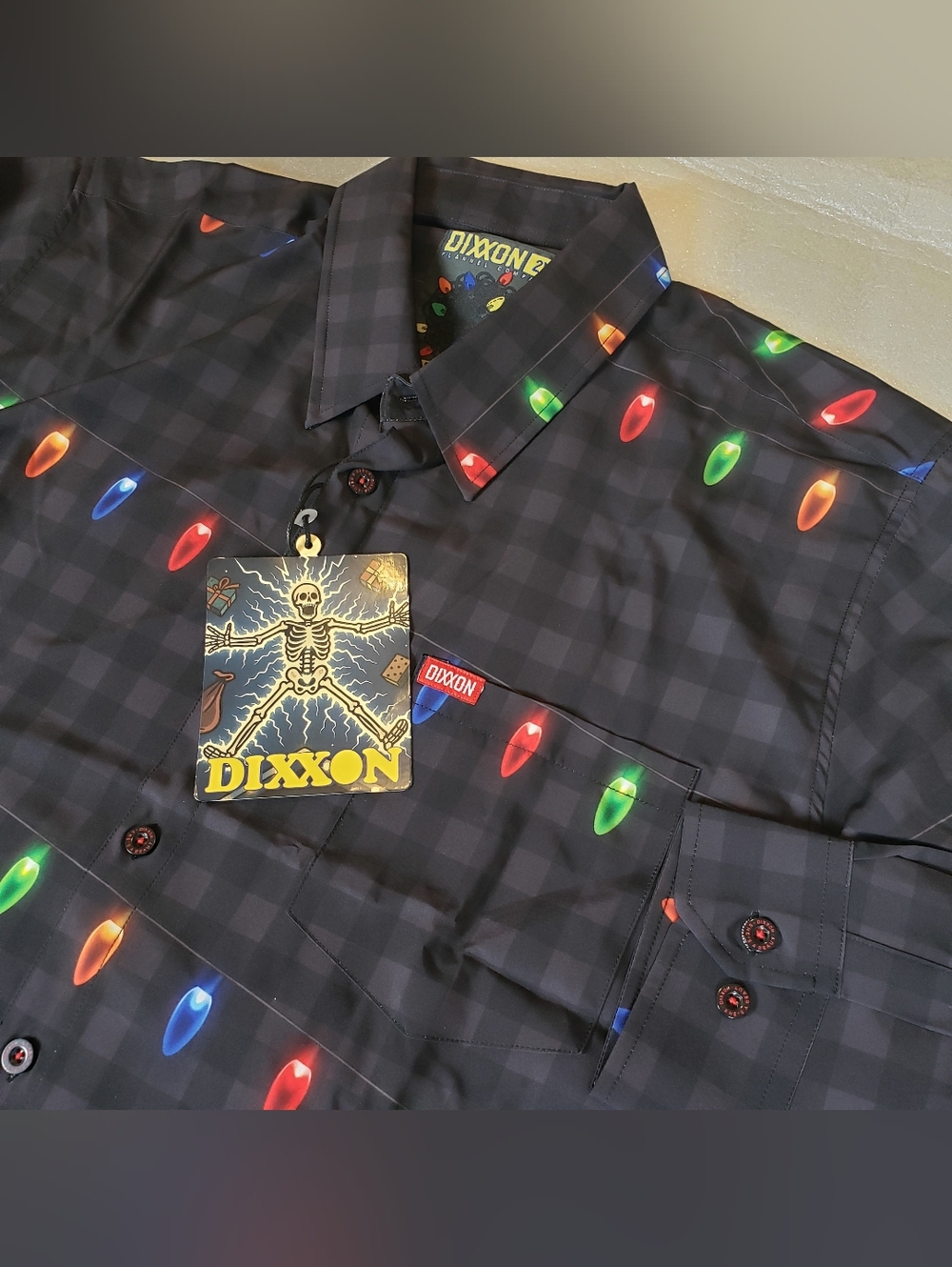 NWT Dixxon Flannel Co Men's 2X 2XL "The Clark" Long Sleeve Party Shirt Christmas